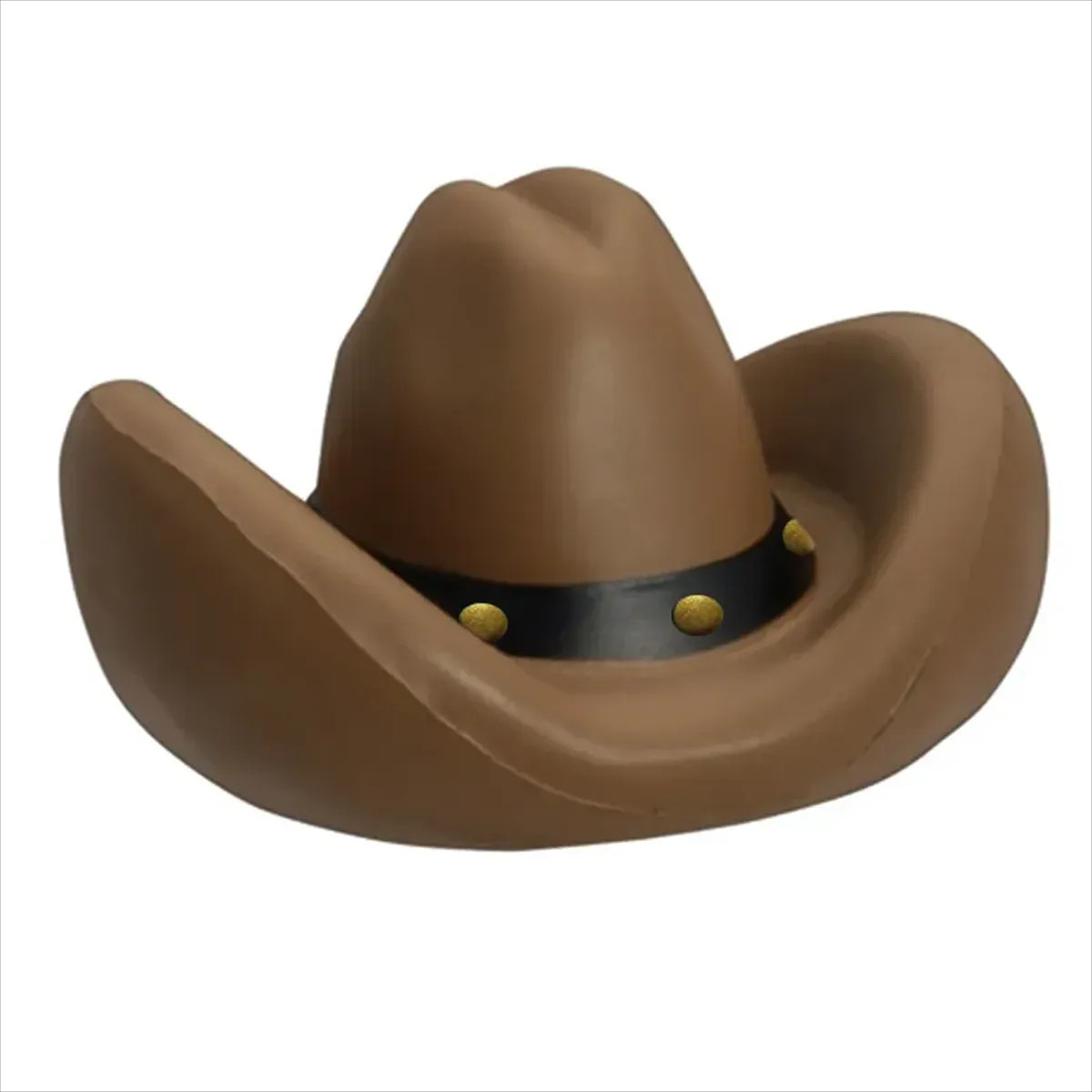 ALCR187 Brown Cowboy Hat Stress Reliever
